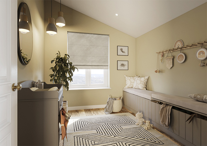 Odessa Velvet, Mushroom - Roman Blind - Image 6